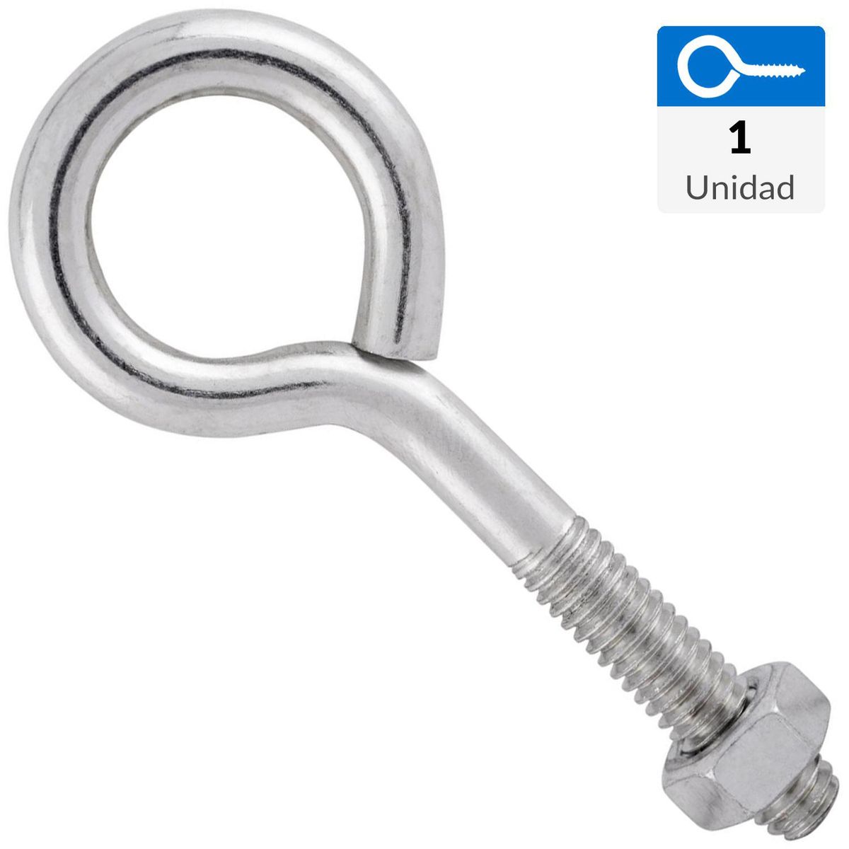 FIXSER - Perno ojo con tuerca M8 x 3 1/4"