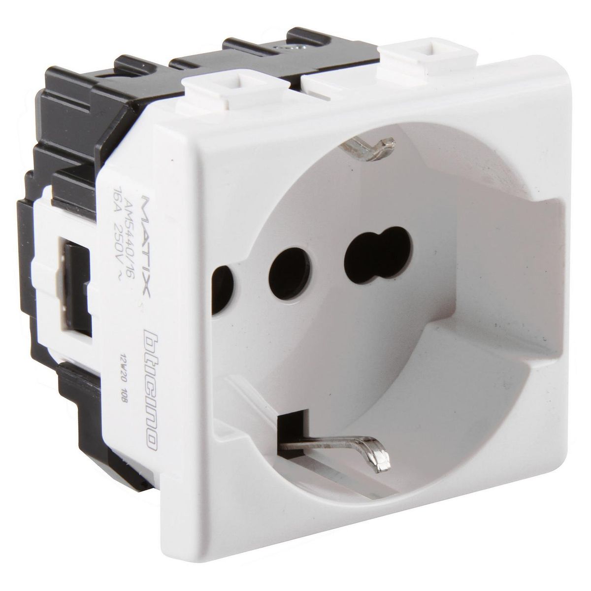 BTICINO - Tomacorriente schuko 16 A Blanco