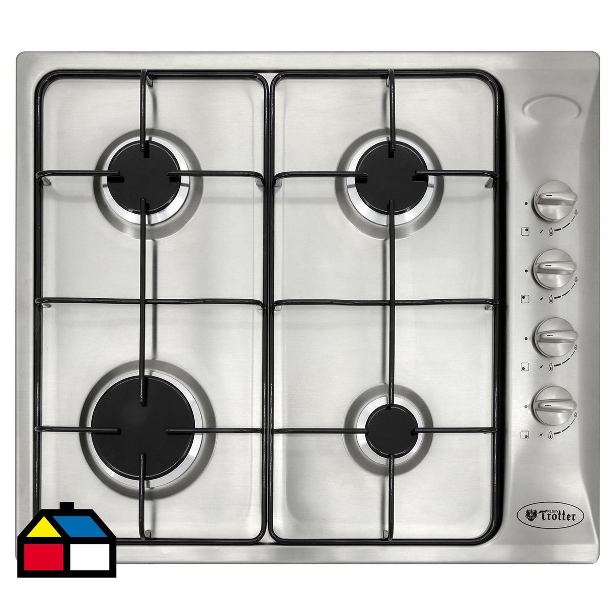 ALBIN TROTTER - Encimera Gas 4 Platos Gris AT KLASSIC 60 GN