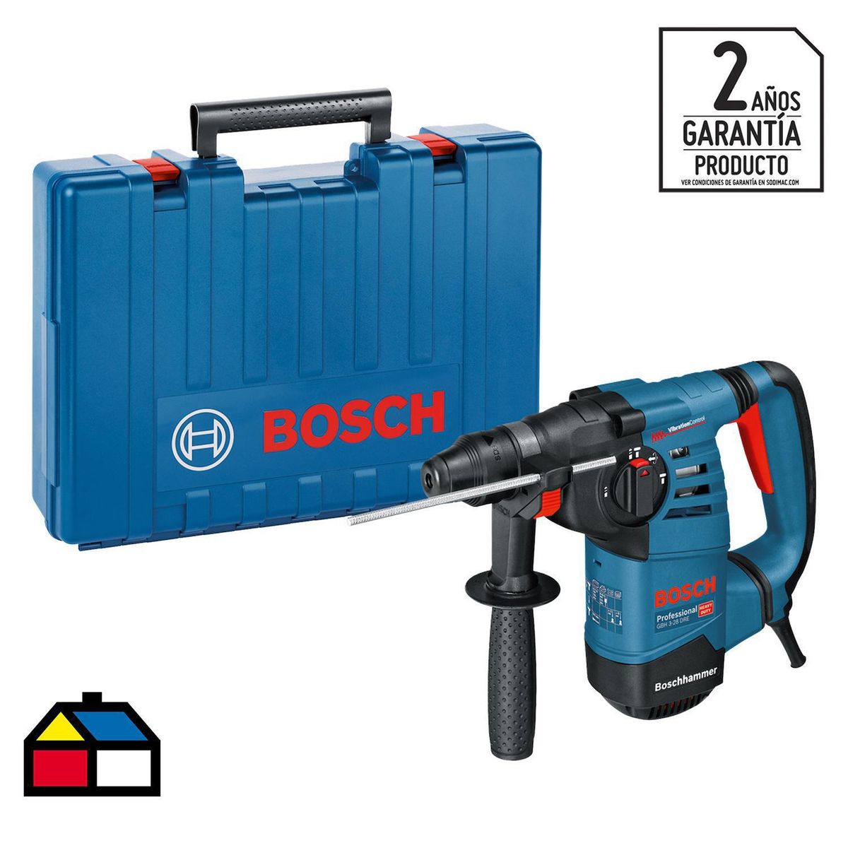 BOSCH - Martillo perforador eléctrico 800W 3.1 J