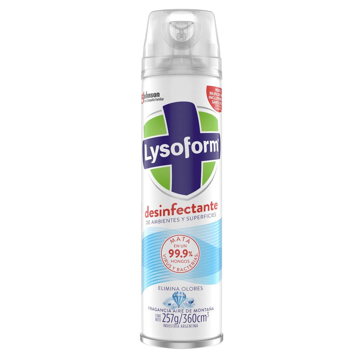 LYSOFORM - Desinfectante Aerosol Aire de montaña 0.36 l