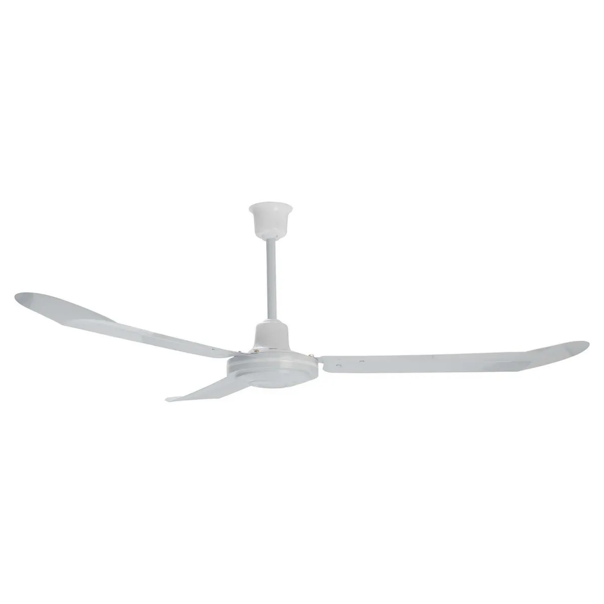 HALUX - Ventilador de Techo Metal Blanco 3 Aspas con Interruptor a la Pared