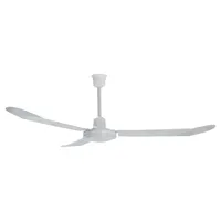 Ventilador de Techo Metal Blanco 3 Aspas con Interruptor a la Pared