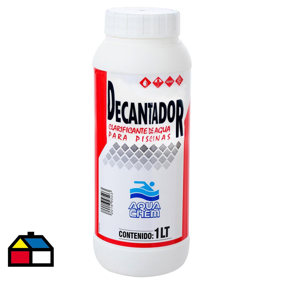 AQUACHEM - Decantador para Piscina Líquido 1 kg Frasco (plástico/vidrio)