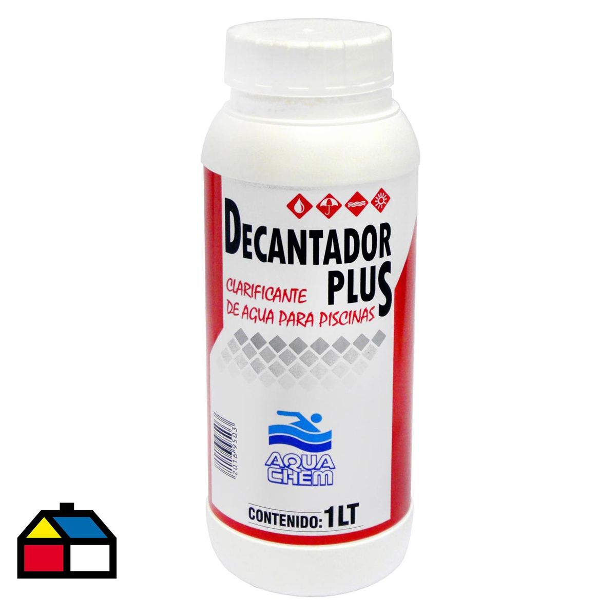 AQUACHEM - Decantador para Piscina Líquido 1 l Frasco (plástico/vidrio)