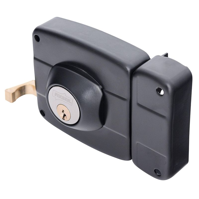FIXSER - Cerradura Acceso Sobreponer Negro