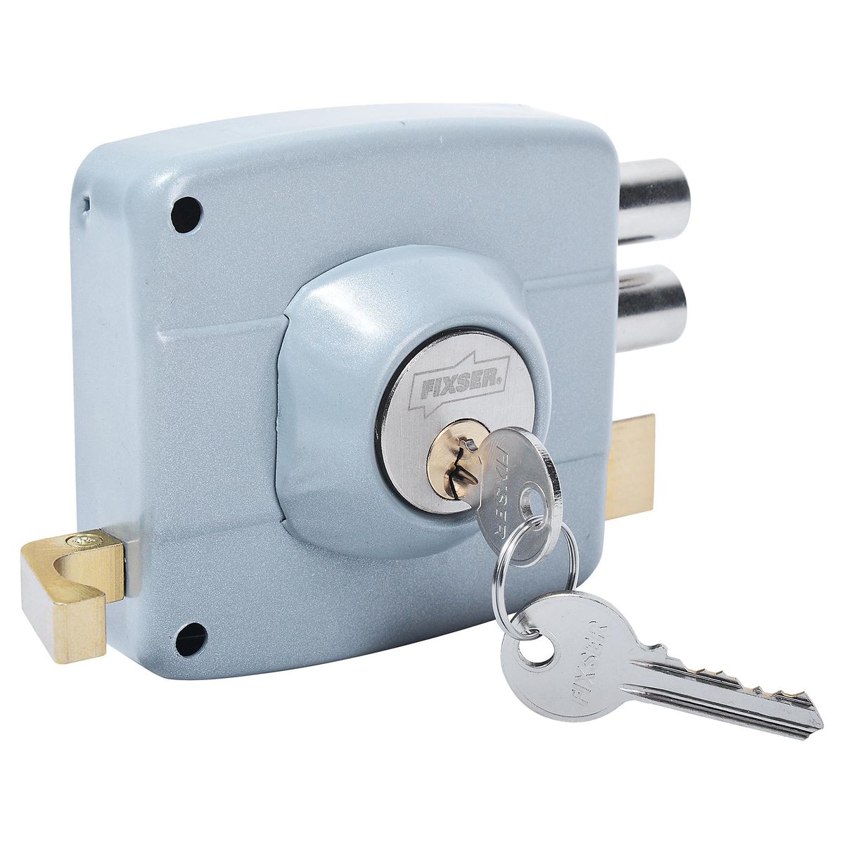 FIXSER - Cerradura sobreponer gris 1785