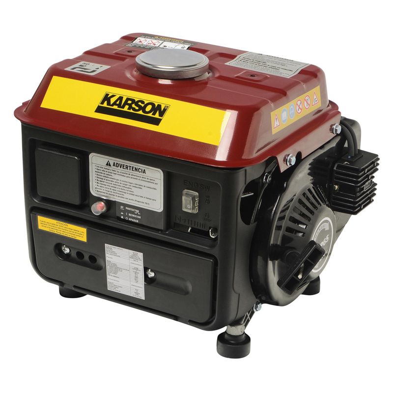 KARSON - Generador Eléctrico Gasolina Partida Manual 720 W 4.3 l