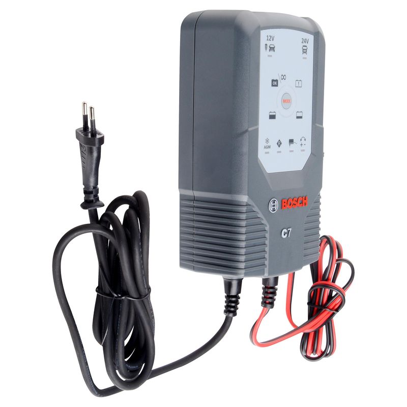 BOSCH - Cargador de batería 12/24V 7 A