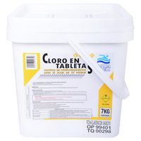 Cloro para Piscinas Tableta 7 kg Tineta