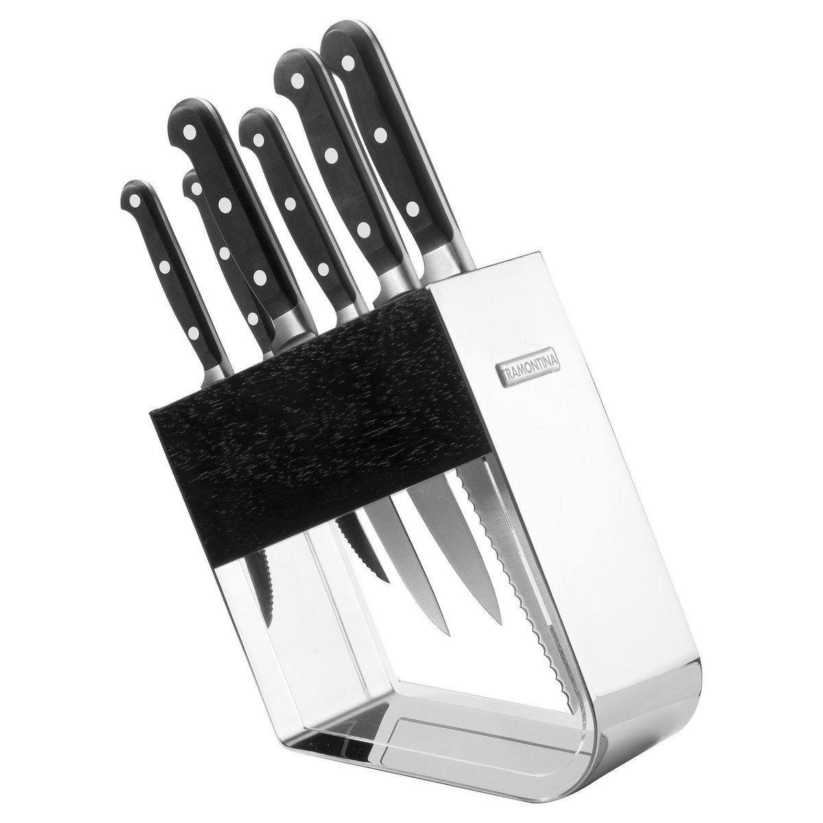 TYPHOON - Juego 7 cuchillos con soporte Century