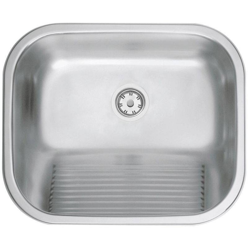TRAMONTINA - Lavadero de Ropa Forma Rectangular Acero Inoxidable 44x23x50 cm Gris