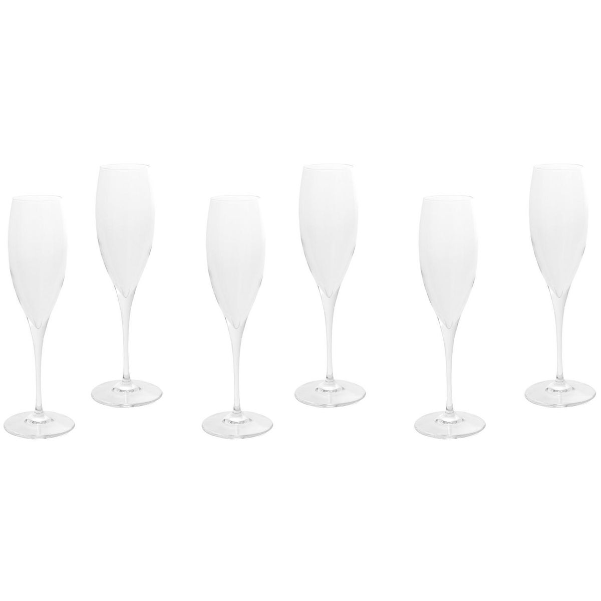 BORMIOLI - Set 6 Copas de Champán 260 ml Vidrio Transparente