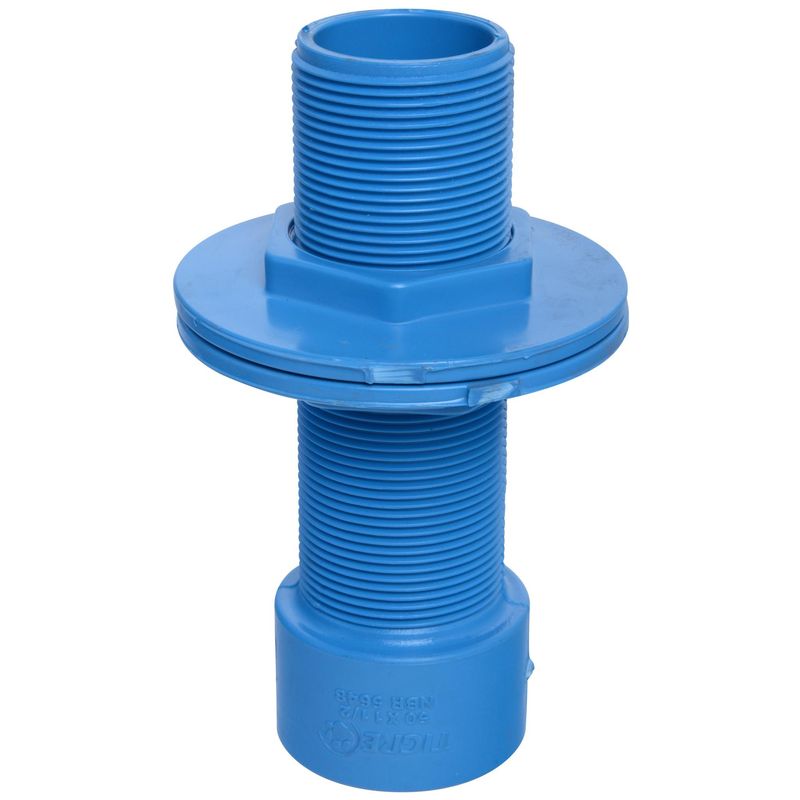 TIGRE - Salida estanque PVC-P CE/HE 50mm x 1 1/2"  1u