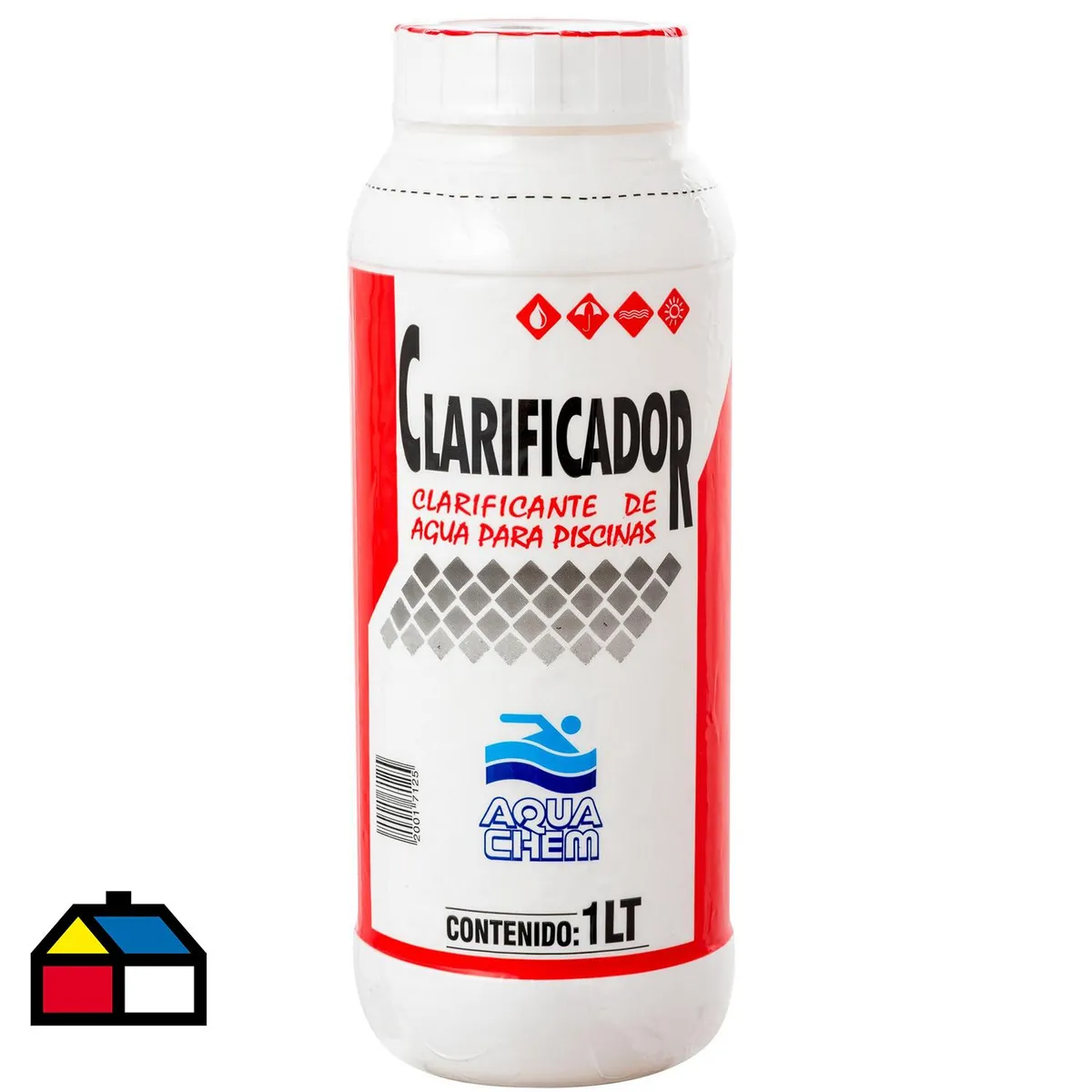 AQUACHEM - Clarificador para Piscina Líquido 1 l Frasco (plástico/vidrio)