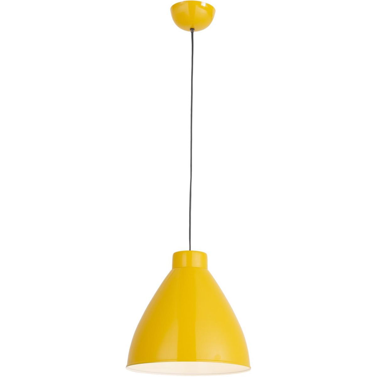 LAMPARAS GALLARDO - Lámpara colgante Metal Cono Amarillo