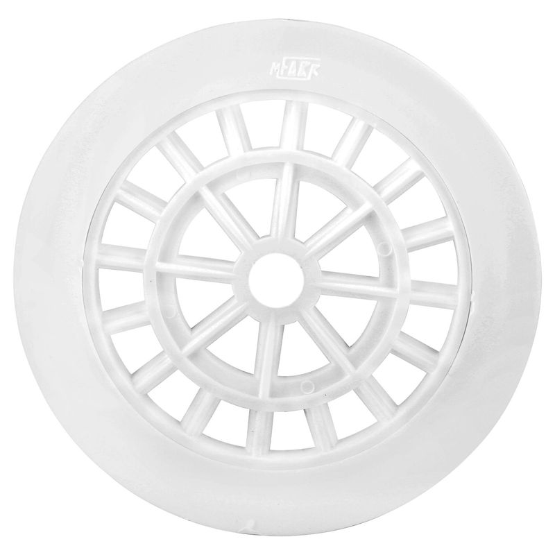 FAB - Rejilla Pileta PVC Redonda 15cm Blanco 1u