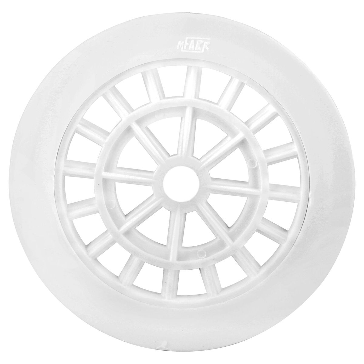 FAB - Rejilla Pileta PVC Redonda 15cm Blanco 1u