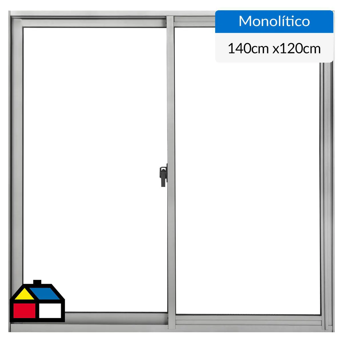 WINTEC - Ventana aluminio 140x120 cm monolítico mate corredera