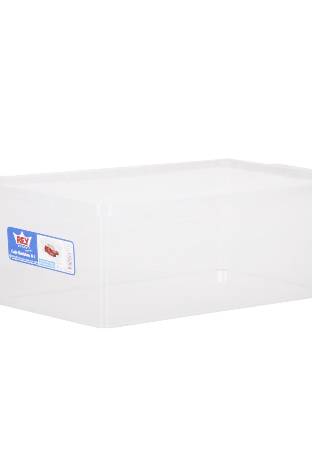 CASA BONITA - Caja Organizadora 20x12x34 cm 6 l Transparente