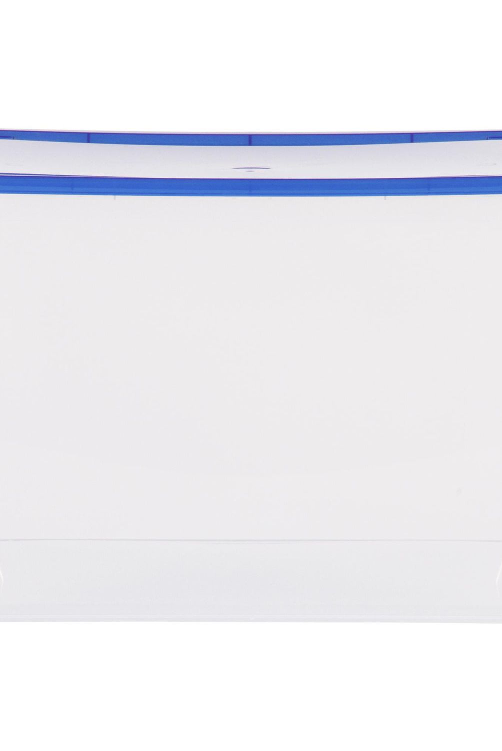 REY - Caja Organizadora 35x27x42 cm 30 l Transparente/ Azul