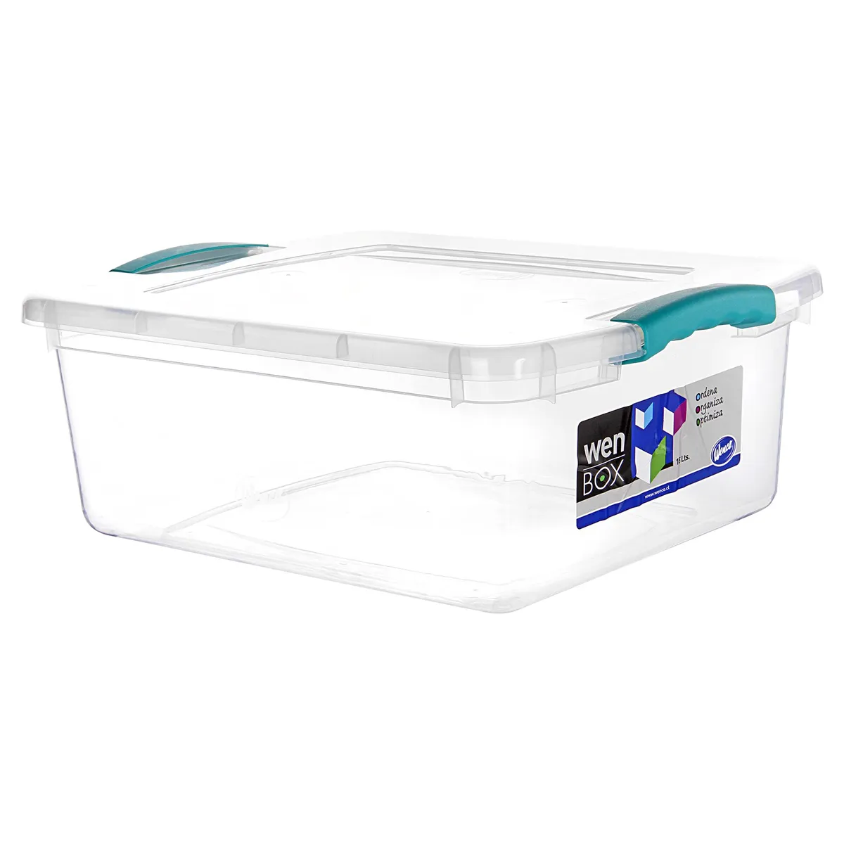 WENCO - Caja Organizadora 32x16x42 cm 15 l Transparente