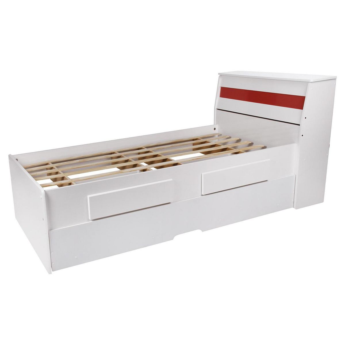 DECOCASA - Cama Teen Bibox 1 plaza Gris