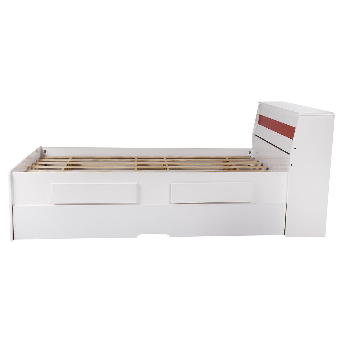 DECOCASA - Cama Teen Bibox 1 plaza Gris