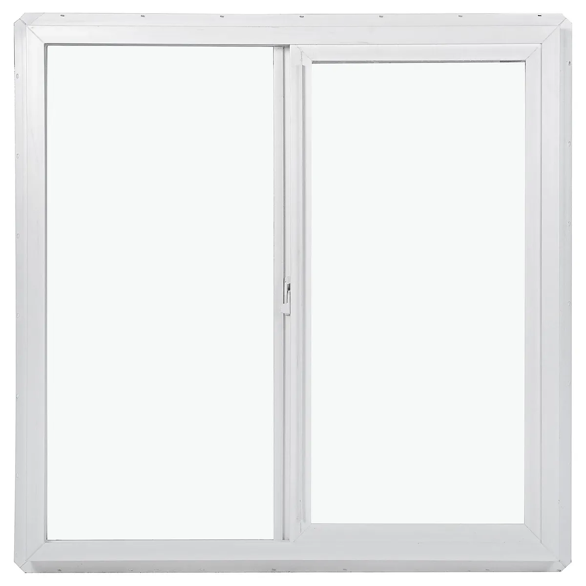 Ventana PVC 100x100 cm monolítico blanco corredera, marca WINTEC - Foto 2