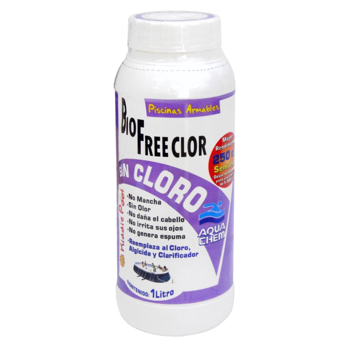 AQUACHEM - Mantenedor para Piscinas Líquido 1 l Frasco (plástico/vidrio)