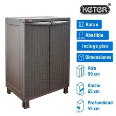 KETER - Organizador 2 Nivel(es) 65x99x45 cm Marrón