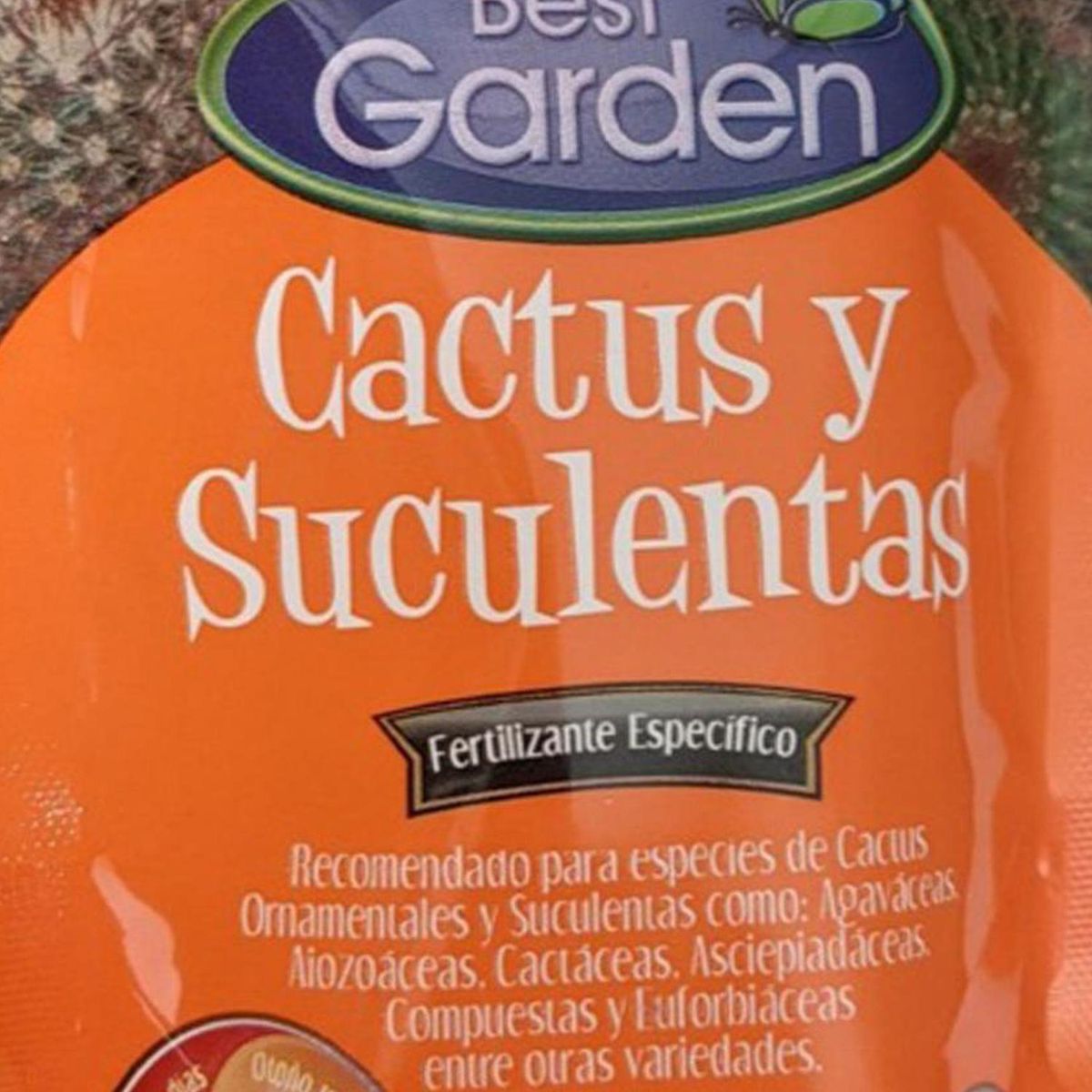 BEST GARDEN - Fertilizante para cactus y suculentas 200 gr bolsa