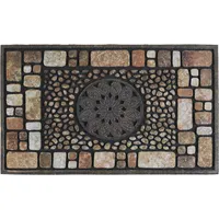 Limpiapies Notre Dame 46x77 cm Caucho Multicolor