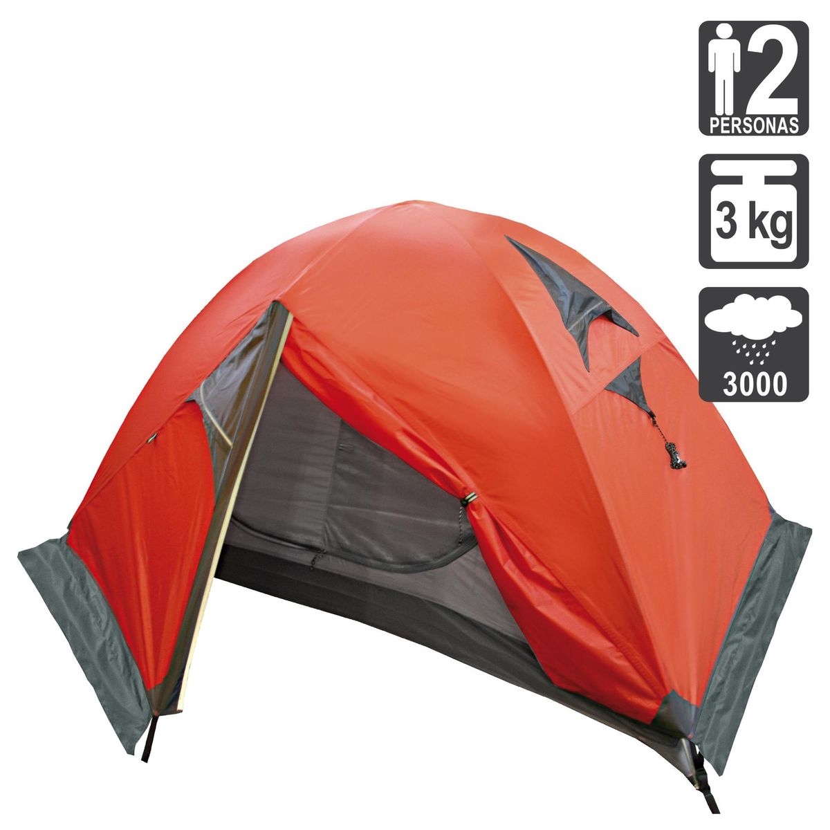 DOITE - Carpa Camping Pro Teide 2 Personas Roja