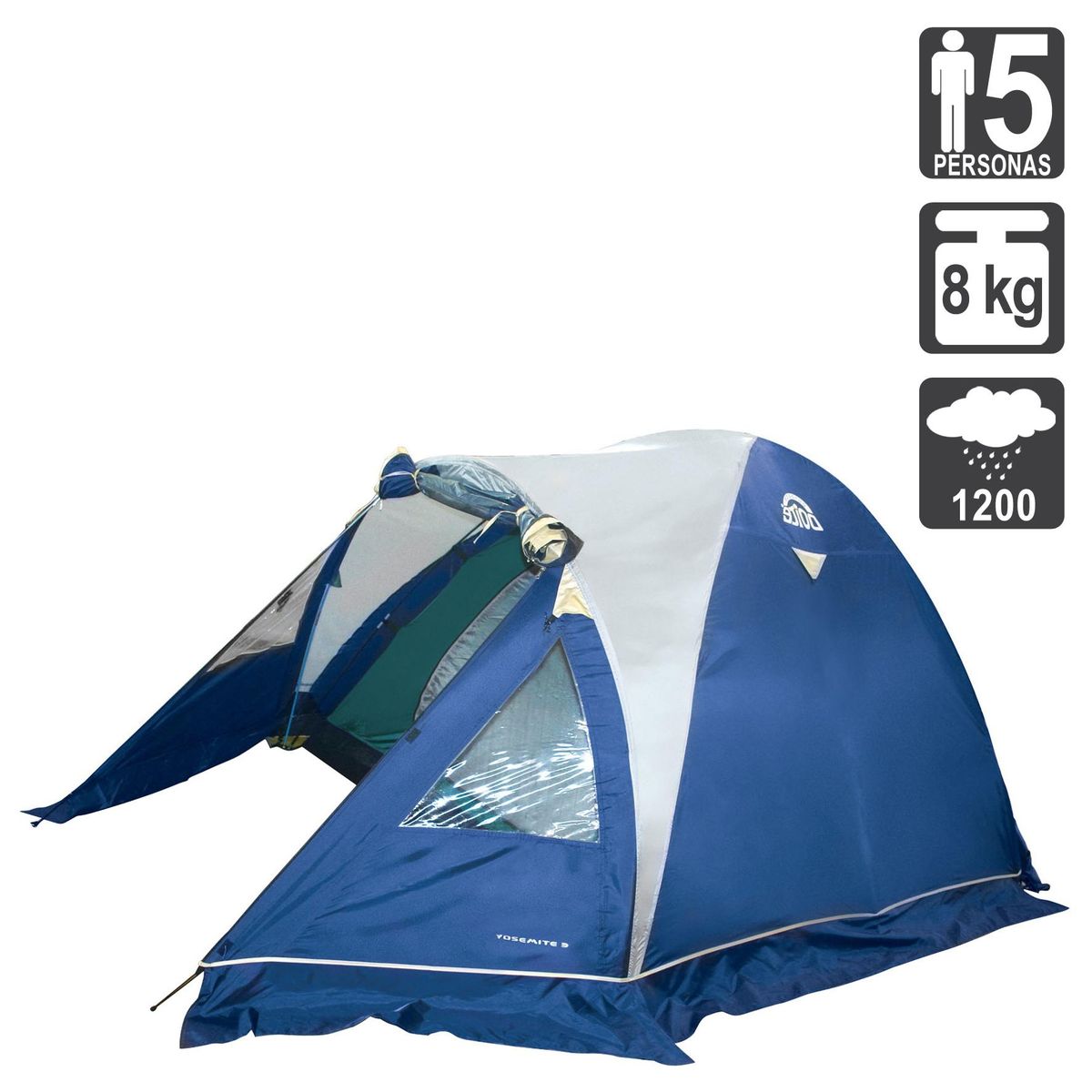 DOITE - Carpa Camping Yosemite 5 Personas Azul