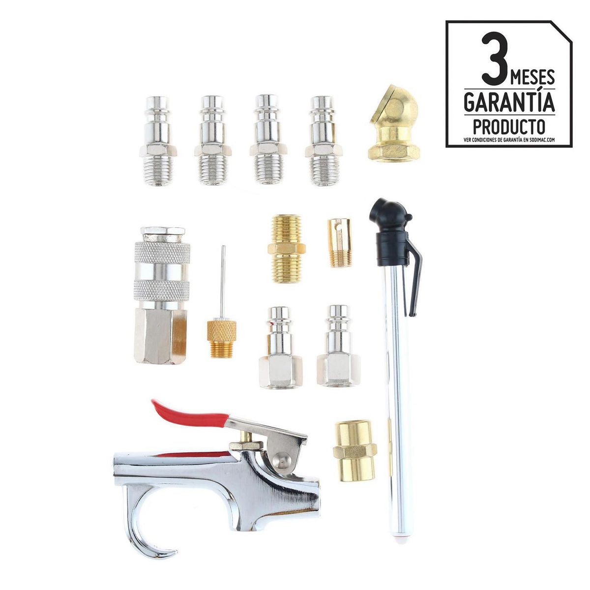 INDURA - Set accesorios para compresor 14 unidades