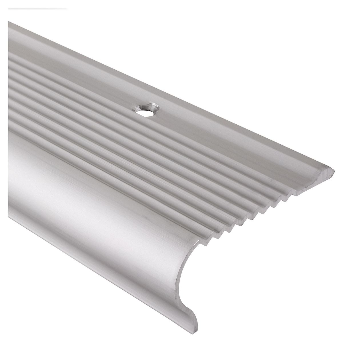 HOLZTEK - Nariz de grada 1,48 m plateado