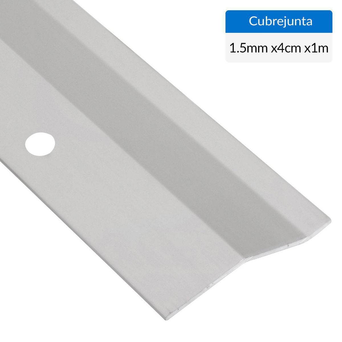 HOLZTEK - Cubrejunta 1 m plateado