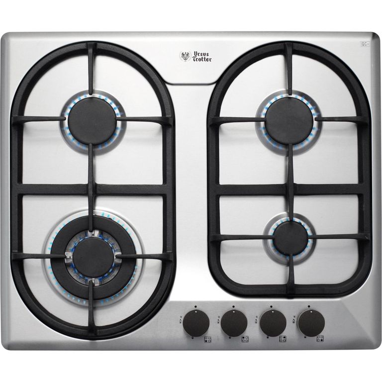 URSUS TROTTER Encimera Gas 4 Platos Inox PRIME GT4-FF-GL