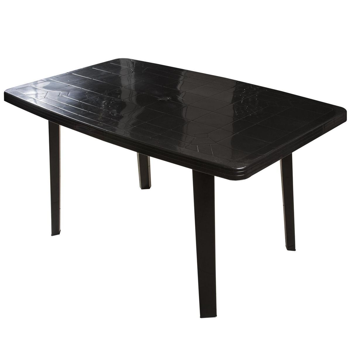 WENCO - Mesa Florencia Rectangular Polipropileno 82.5x73x137 cm Negro