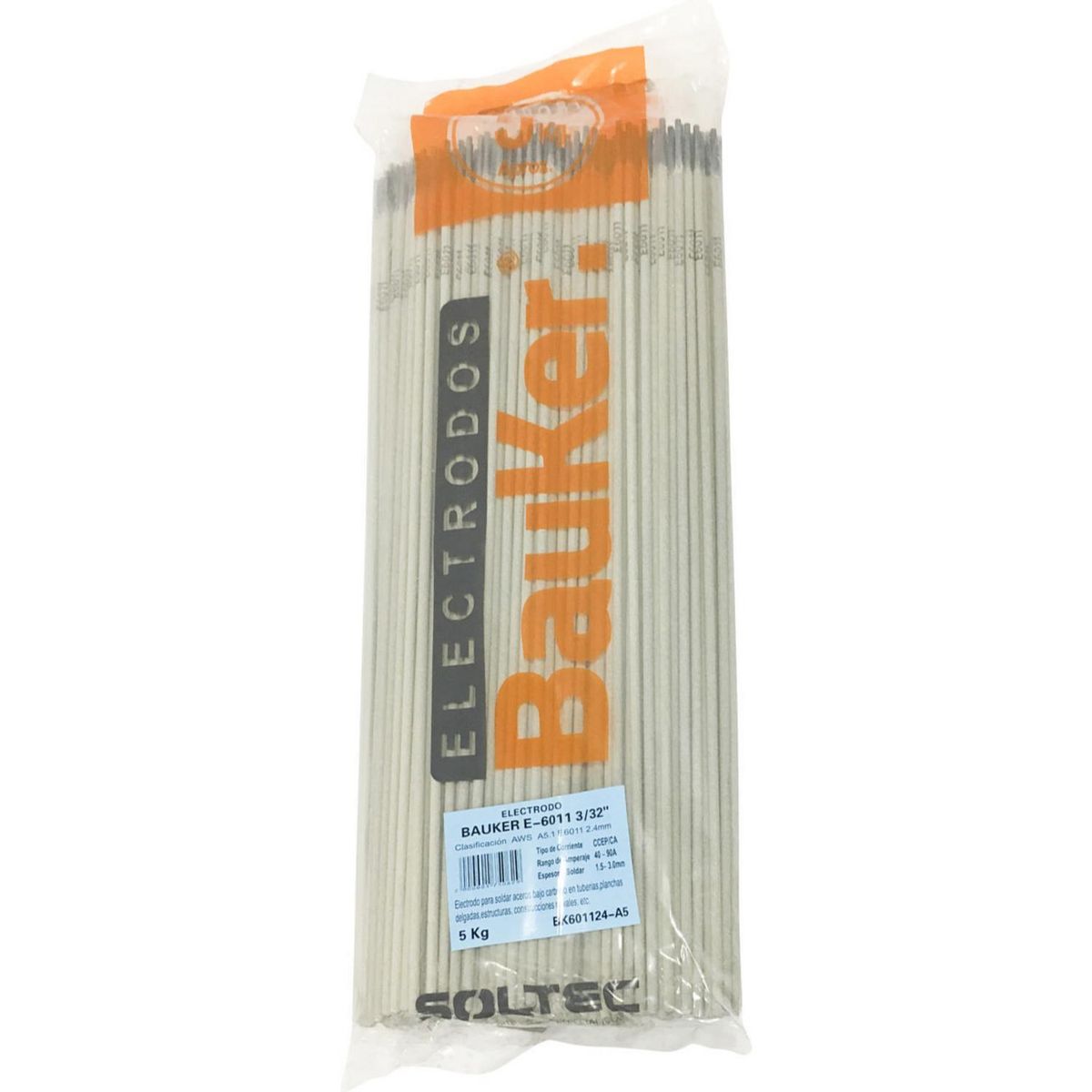 BAUKER - Electrodo 6011 3/32" 5 kg