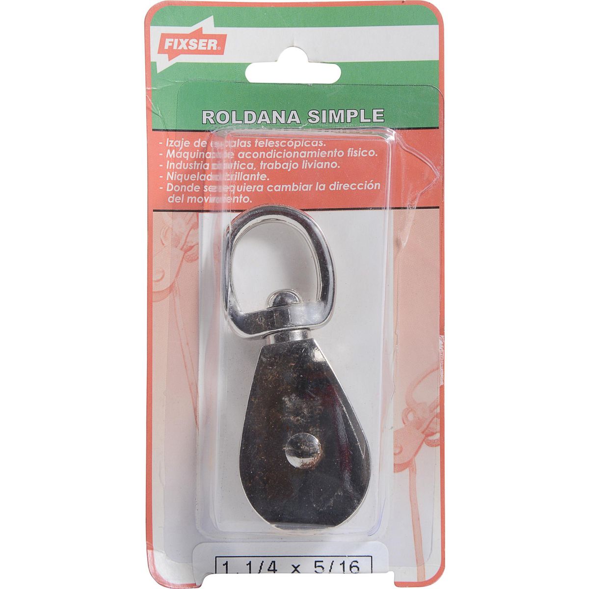 FIXSER - Roldana simple 1 1/4"