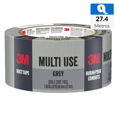 Cinta Duct Tape de reparacin gris 48 mm x 27.4 mts