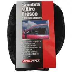 AUTOSTYLE - Sombrilla para ventana micromalla negro