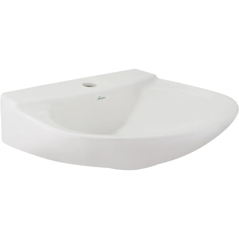 Lavamanos Forma Redonda Loza 54.5x14x46 cm Blanco