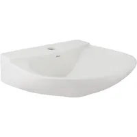 Lavamanos Forma Redonda Loza 54.5x14x46 cm Blanco