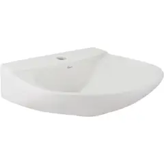 FANALOZA - Lavamanos con Forma Redonda Loza 54.5x14x46 cm Blanco