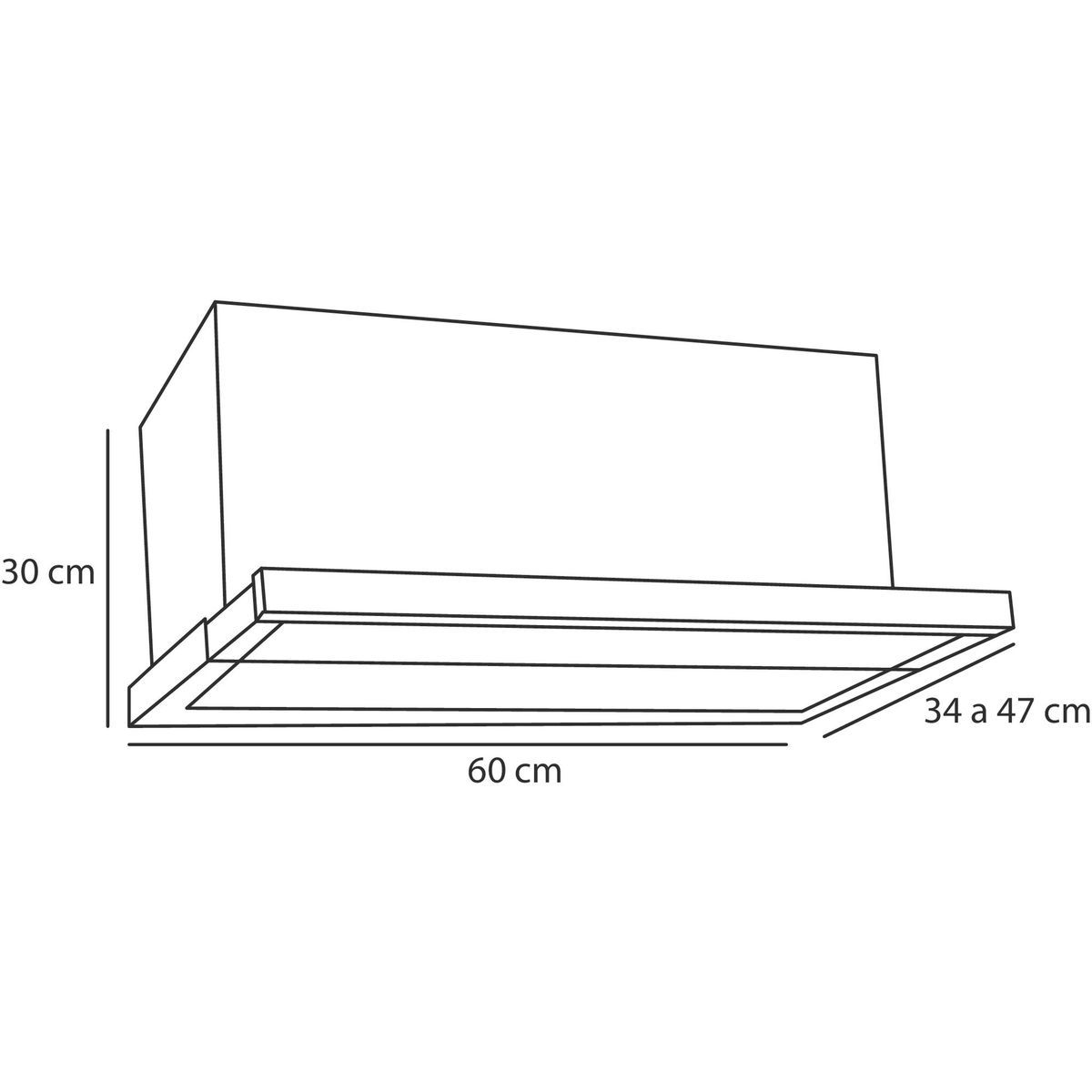 URSUS TROTTER - Campana Retráctil 60 cm Silver UT AURA 60