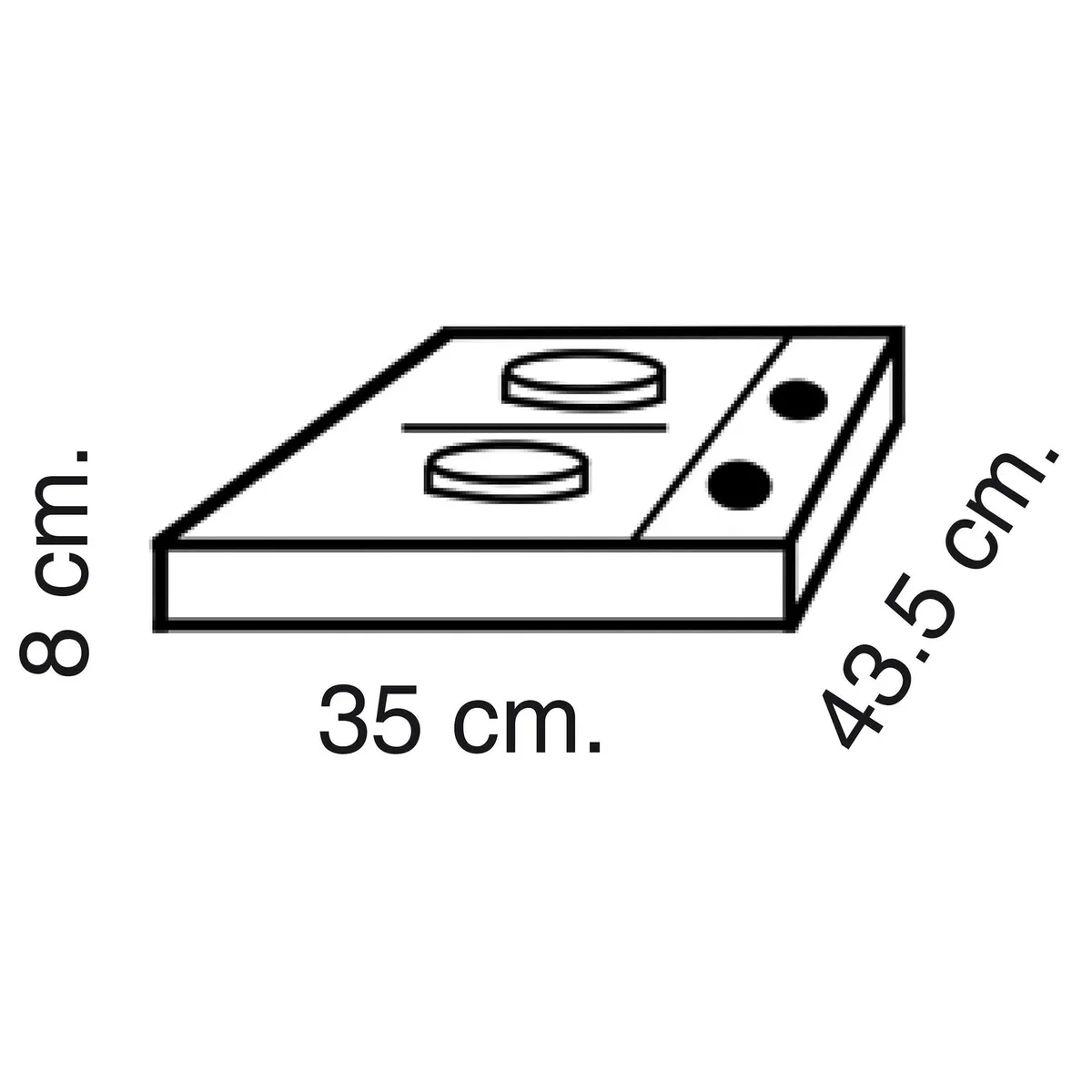 SINDELEN - Encimera Gas 2 Platos Gris CE2-435IN