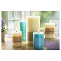 Vela decorativa 7x10 cm crema